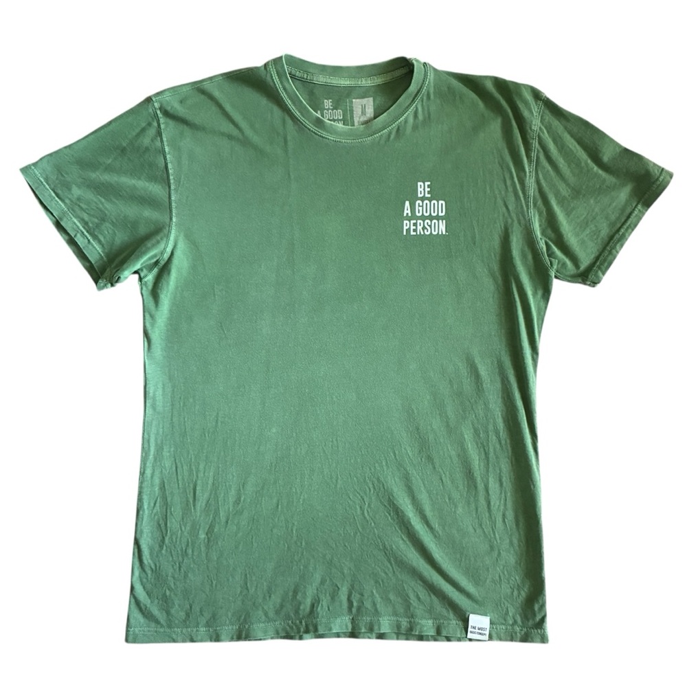 Be A Good Person Mini Logo Signature Tee - Green